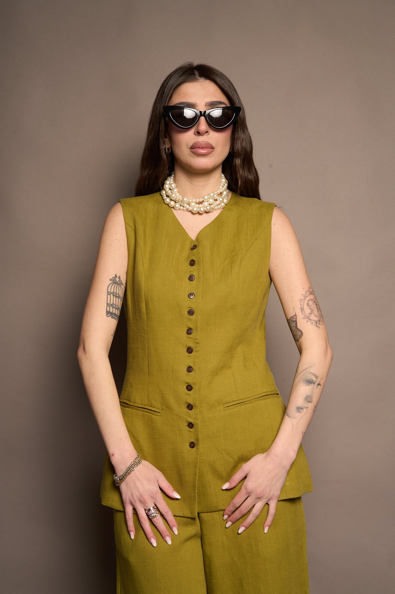 Gilet lino Lumina