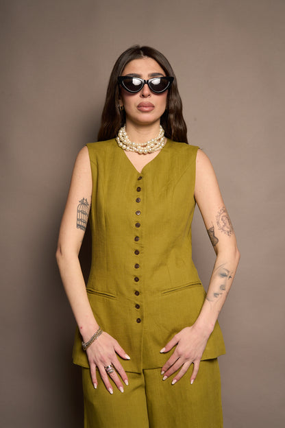 Gilet lino Lumina