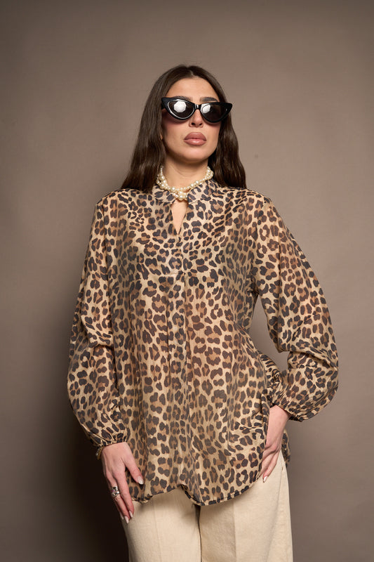 Blusa leopardata