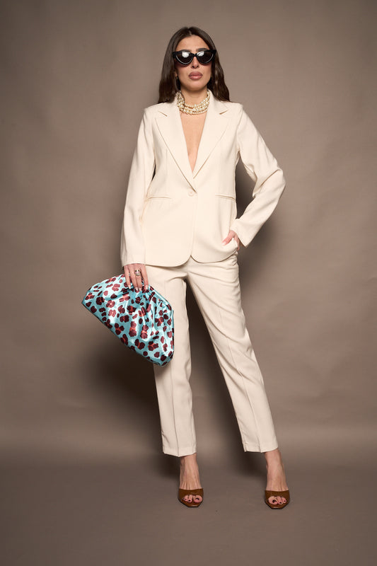 Giacca tailleur bianco