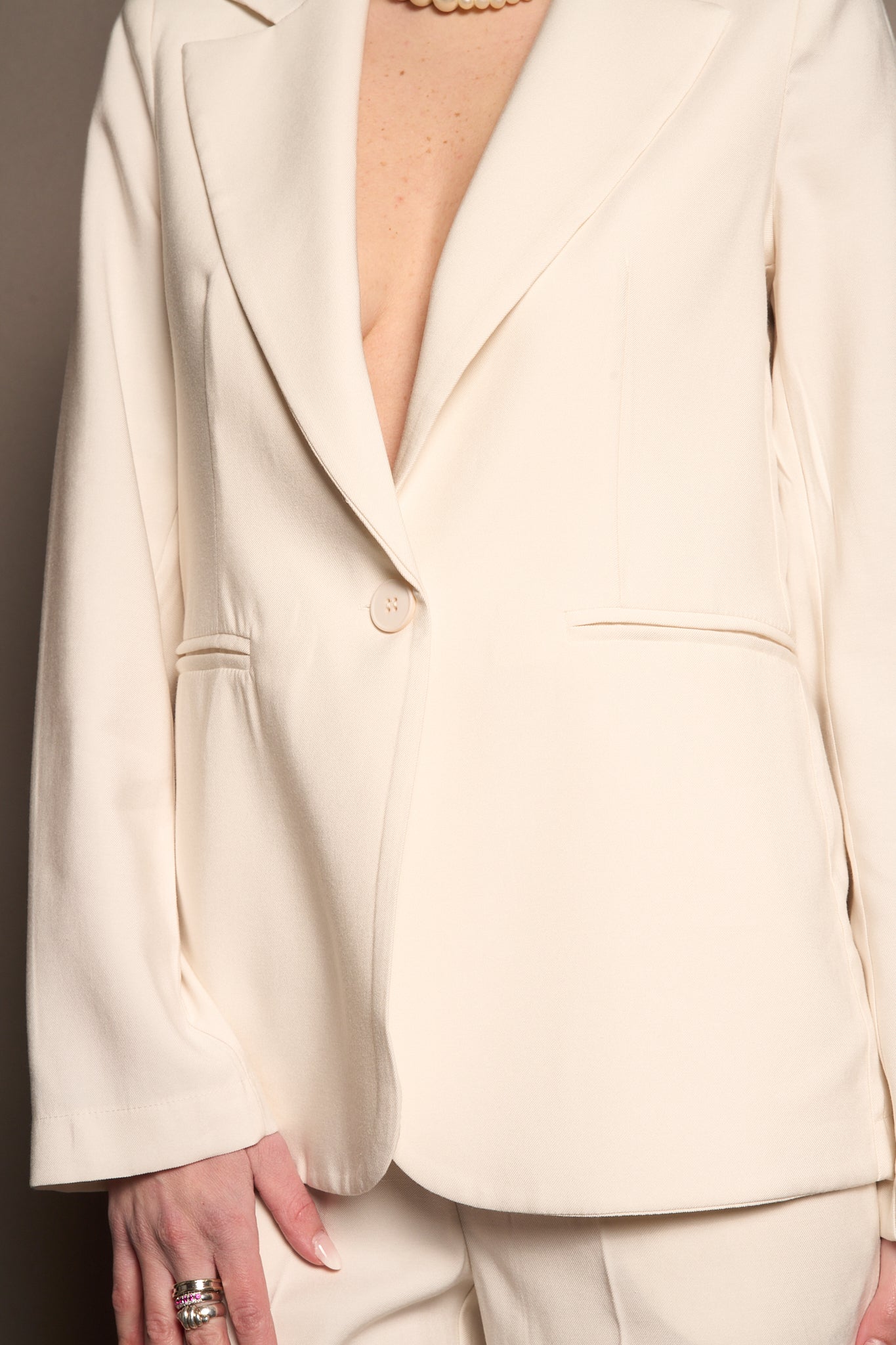 Giacca tailleur bianco