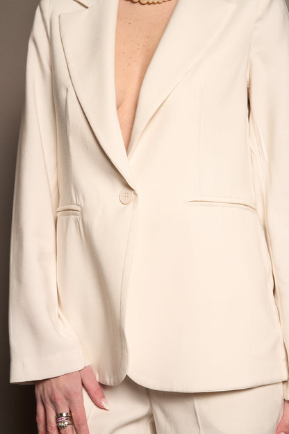 Giacca tailleur bianco