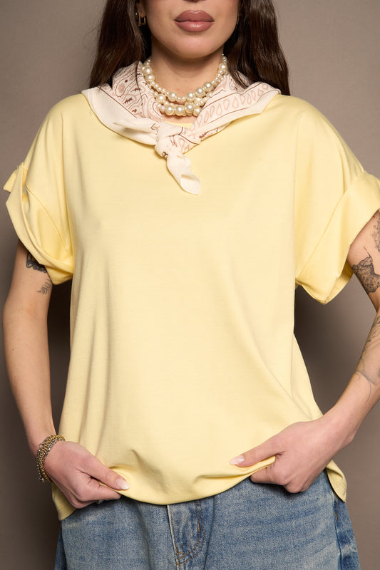 T-shirt foulard gialla