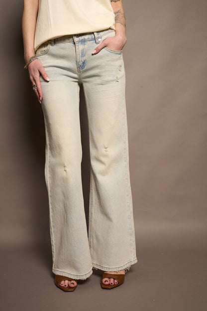 Jeans flare vita bassa