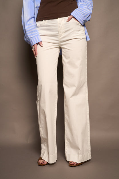 Pantalone flare bianco