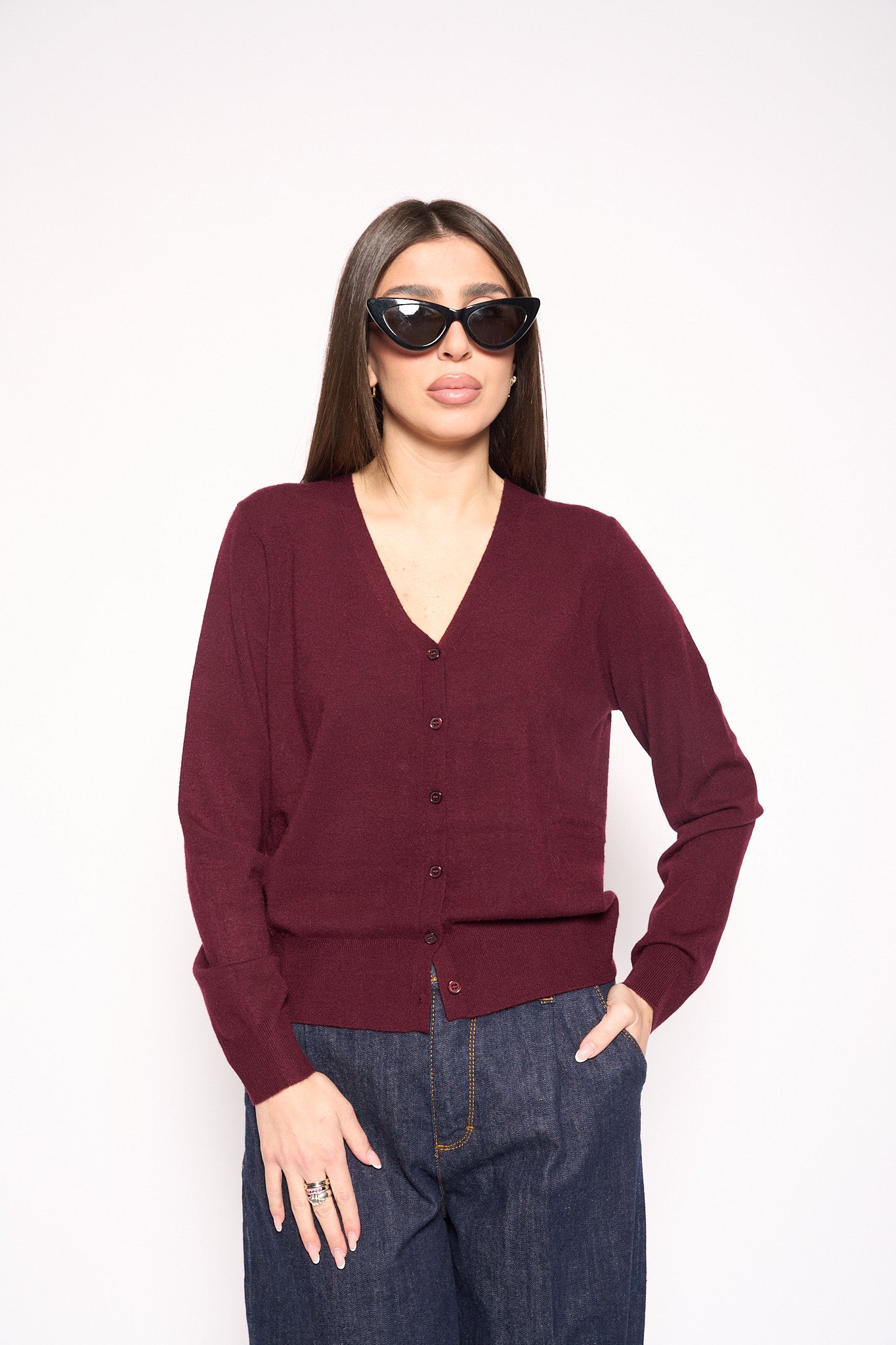 Cardigan scollo v