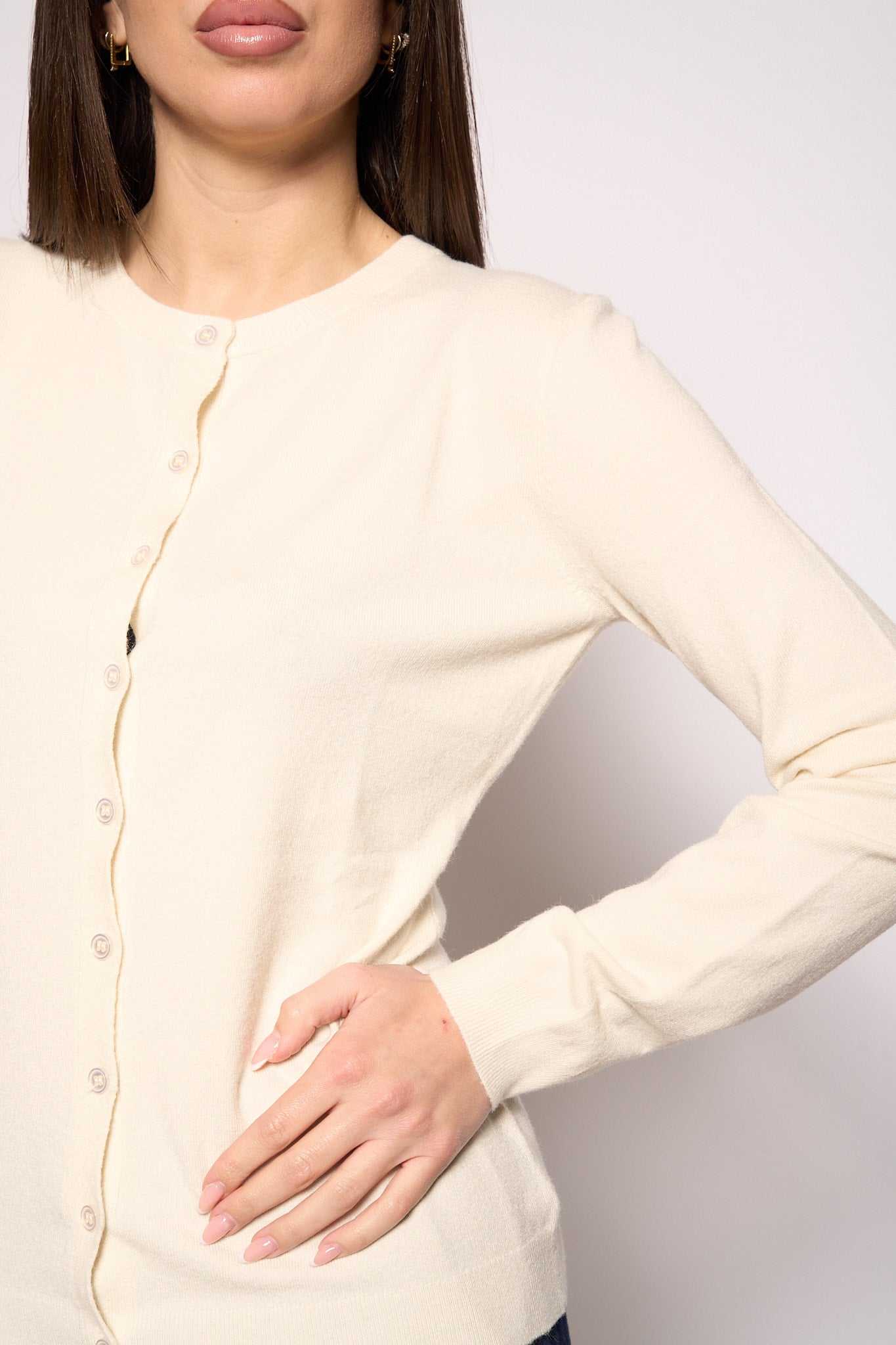 Cardigan panna