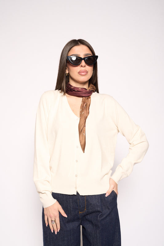 Cardigan scollo v