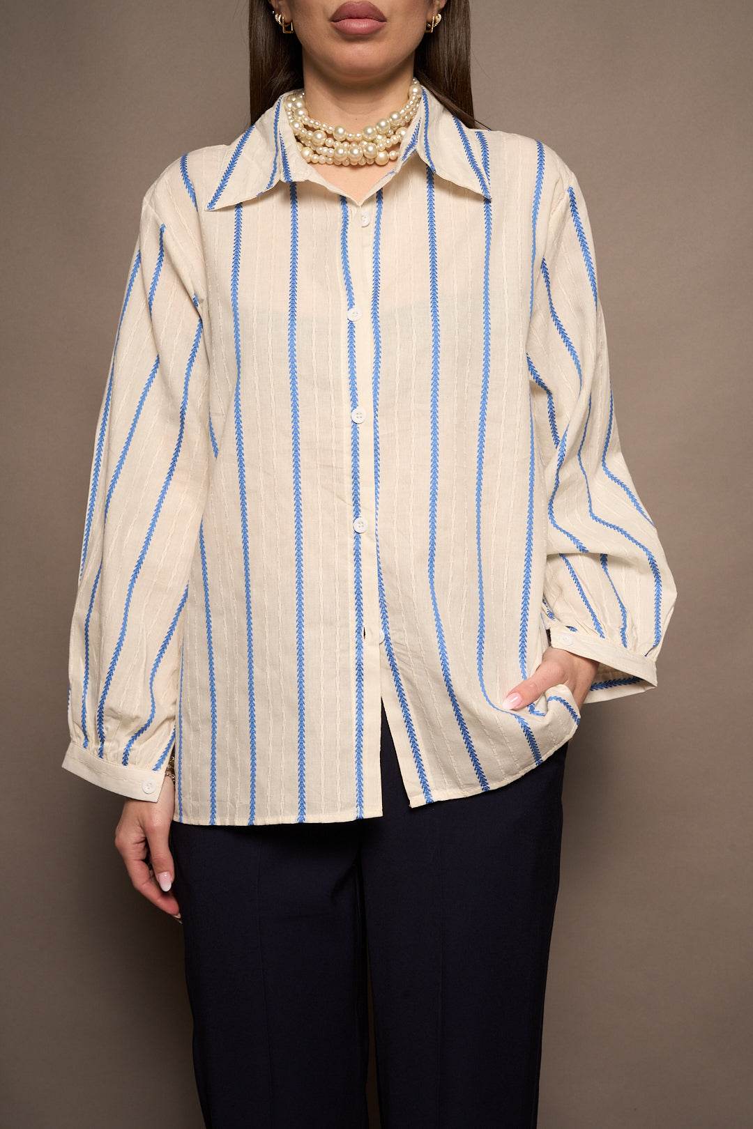 Camicia in cotone bianca