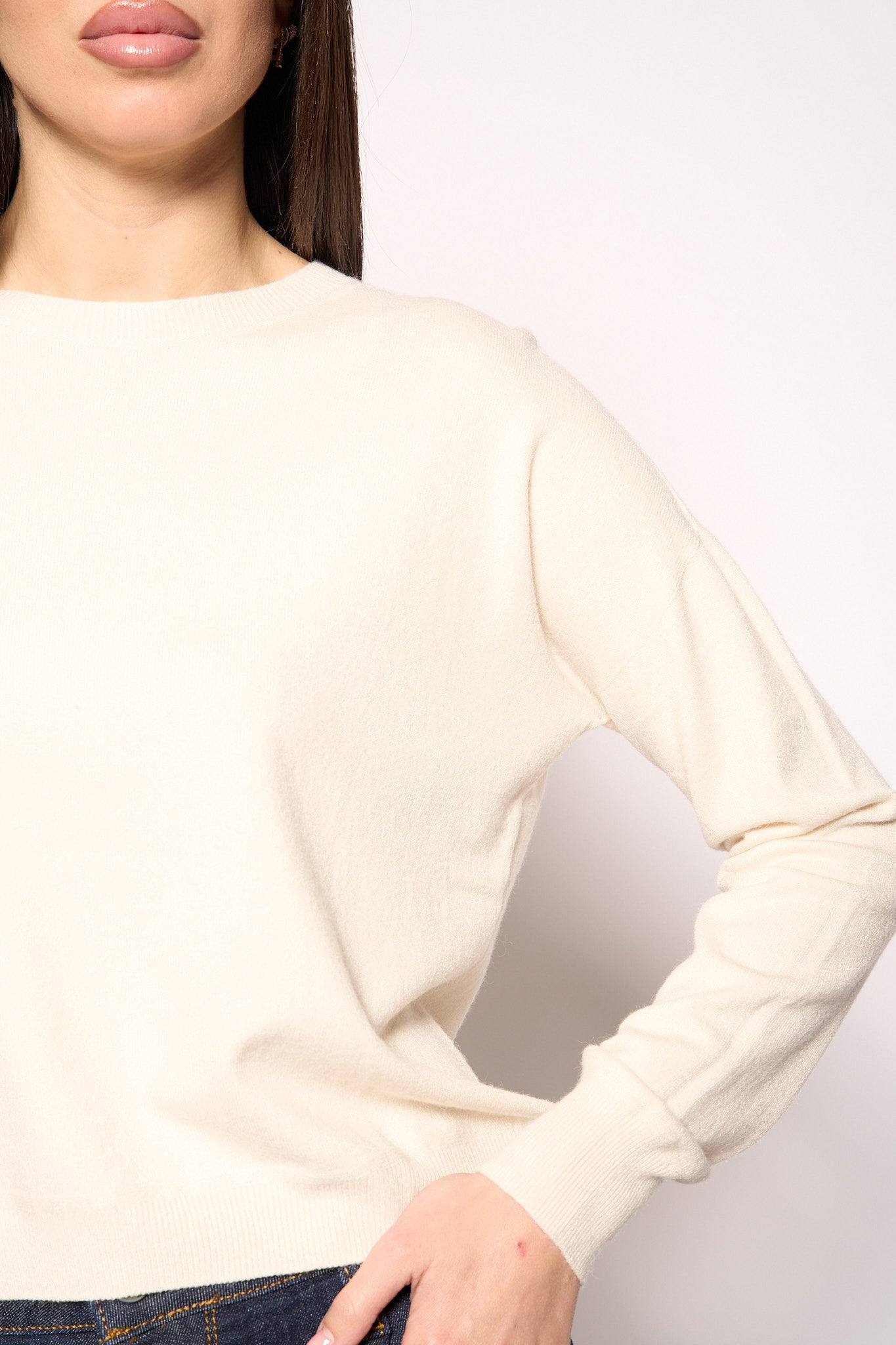Maglia over panna