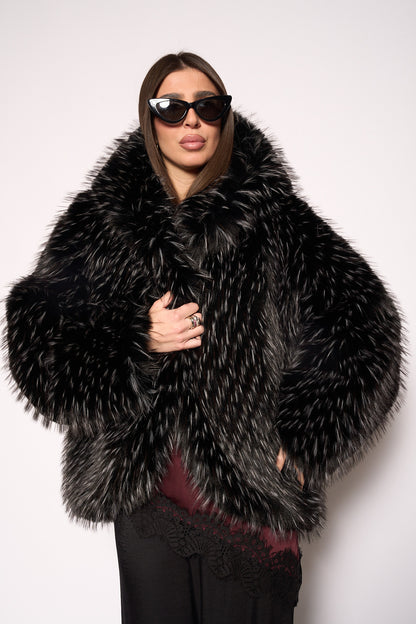 Pelliccia eco nero