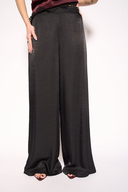 Pantalone raso nero