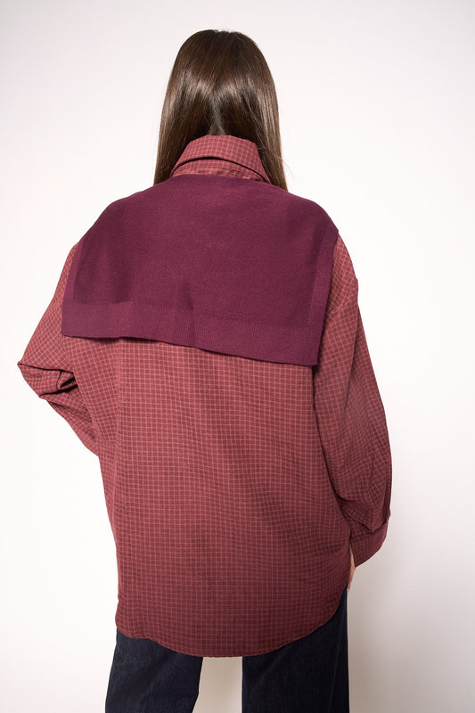 Camicia over con scialle