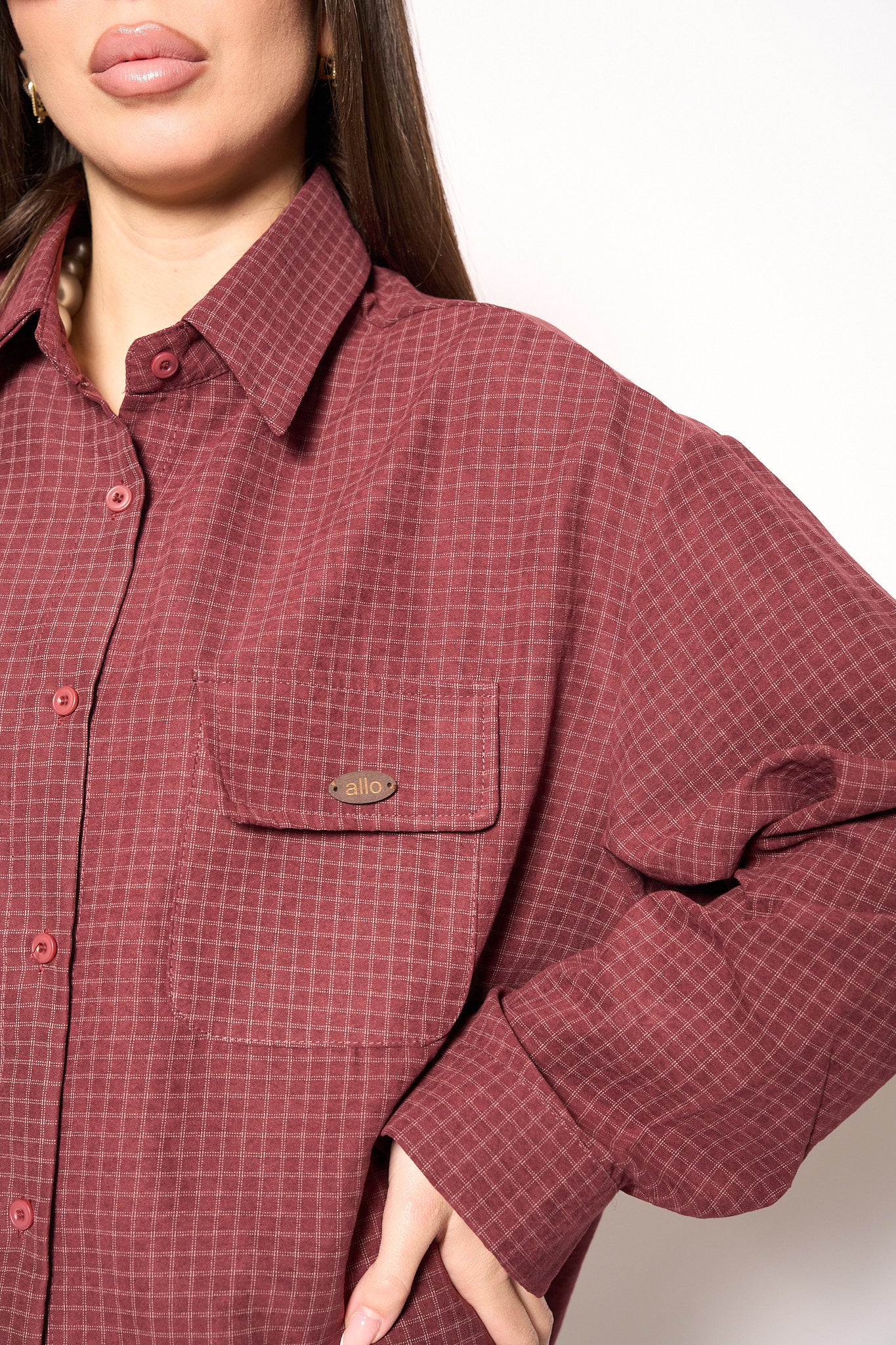 Camicia over con scialle