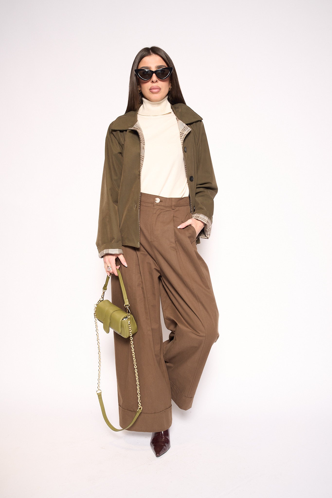 Pantalone wide leg