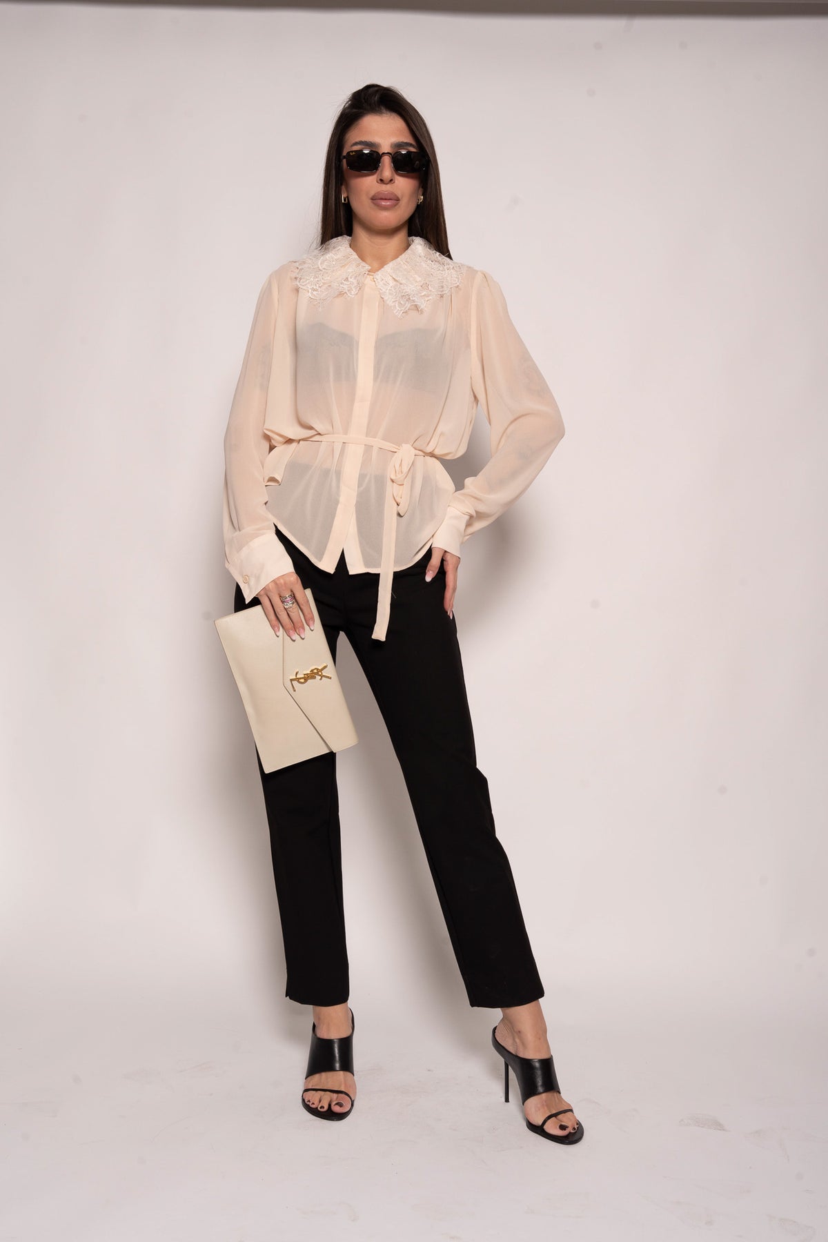 Camicia con pizzo