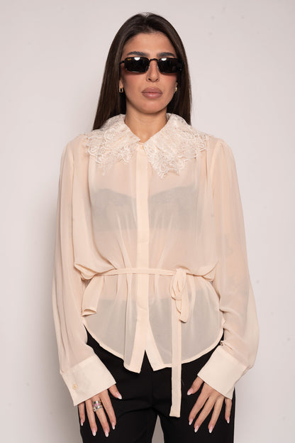 Camicia con pizzo