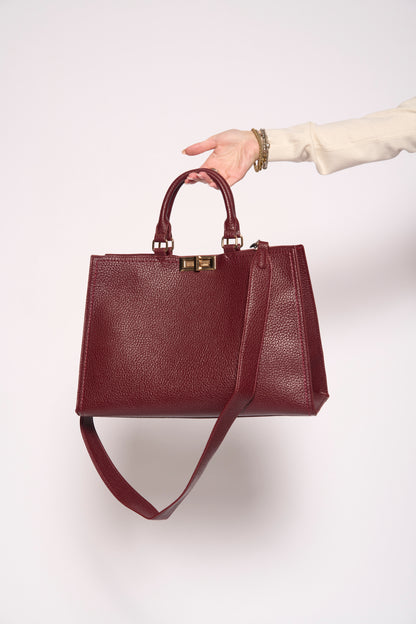 Borsa work eco burgundy