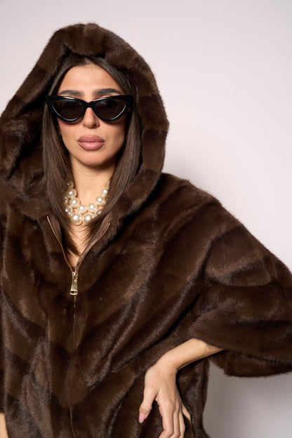 Pelliccia eco marrone