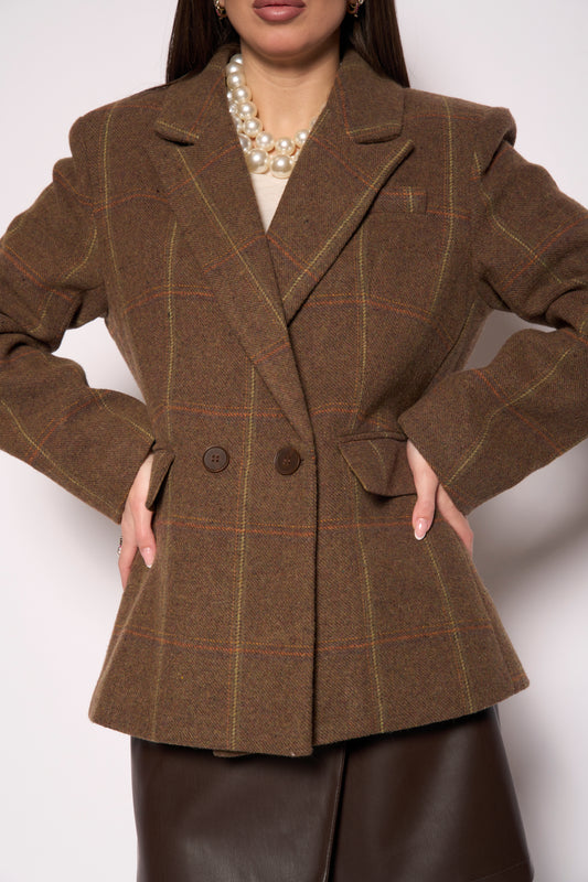 Giacca cappotto Tartan