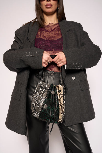 Secchiello eco serpente nero