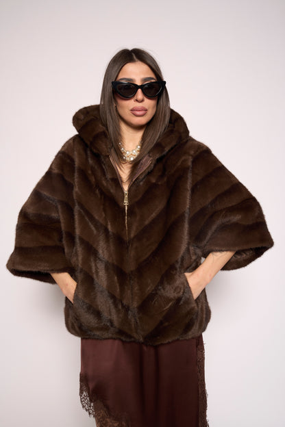 Pelliccia eco marrone