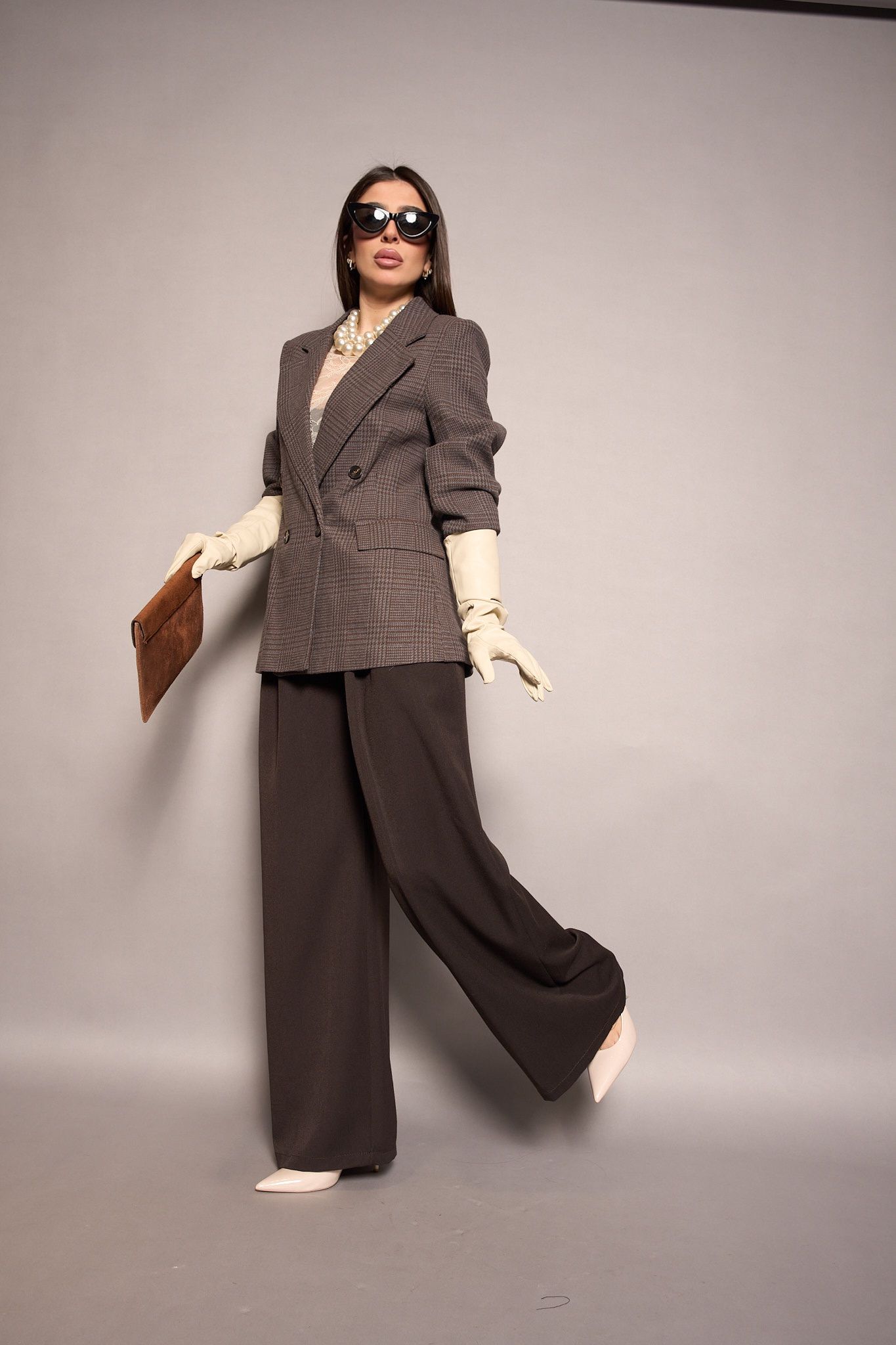 Giacca completo marrone